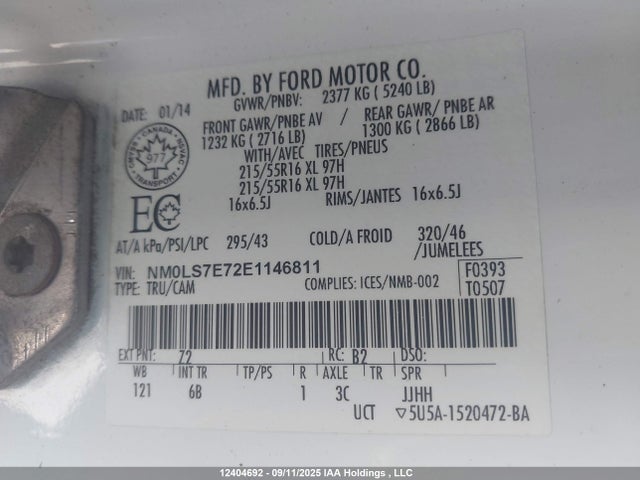 Ford 2014 2014 NM0LS7E72E1146811 Image 9