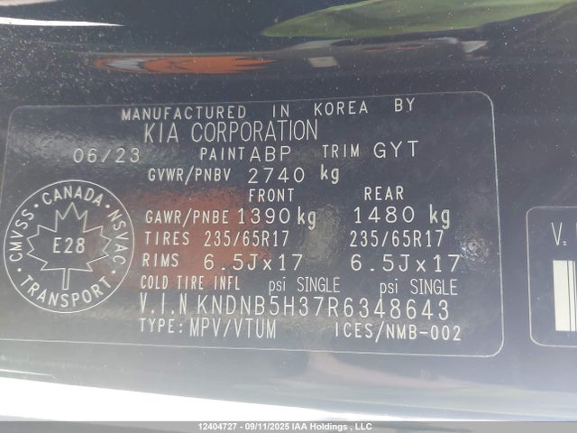 KIA gdi lamda iii 2024 KNDNB5H37R6348643 Image 9