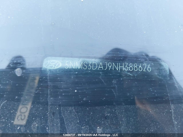 5NMS3DAJ9NH388626 Hyundai gdi theta iii