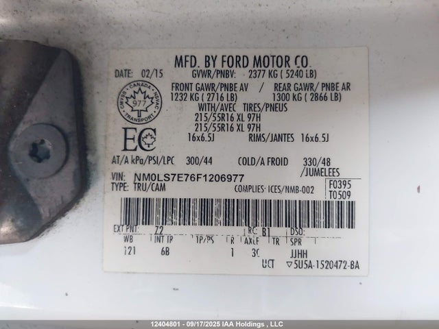 Ford Transit Connect 2015 NM0LS7E76F1206977 Image 9