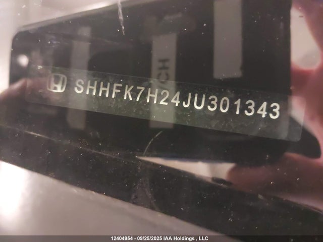 SHHFK7H24JU301343 Honda l15ba