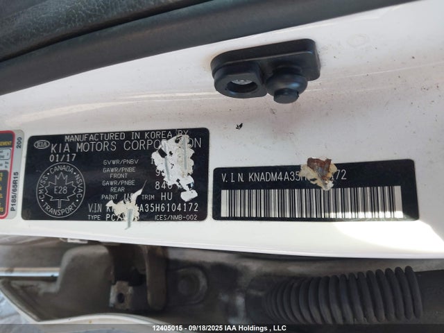 KNADM4A35H6104172 KIA Rio