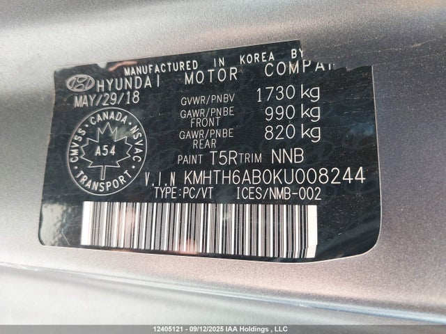 Hyundai t-gdi gamma 2019 KMHTH6AB0KU008244 Image 18