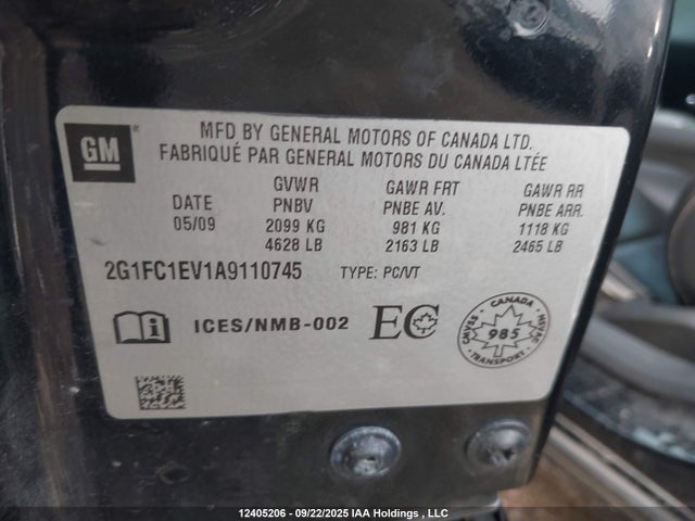 Продаж на аукціоні авто 2010 Chevrolet Camaro Lt, vin: 2G1FC1EV1A9110745, номер лоту: 12405206