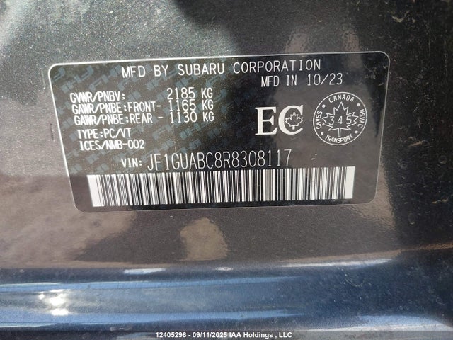 JF1GUABC8R8308117 Subaru na