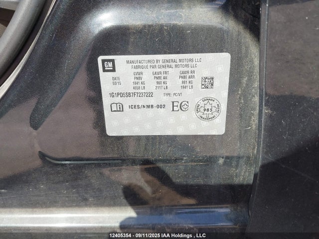 1G1PD5SB7F7237222 Chevrolet LUV