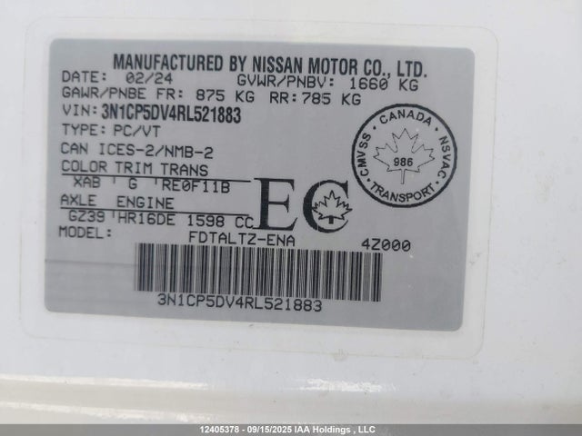 Nissan Kicks 2024 3N1CP5DV4RL521883 Image 19