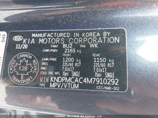 KIA gdi theta-ii 2021 KNDPMCAC4M7910292 Image 9