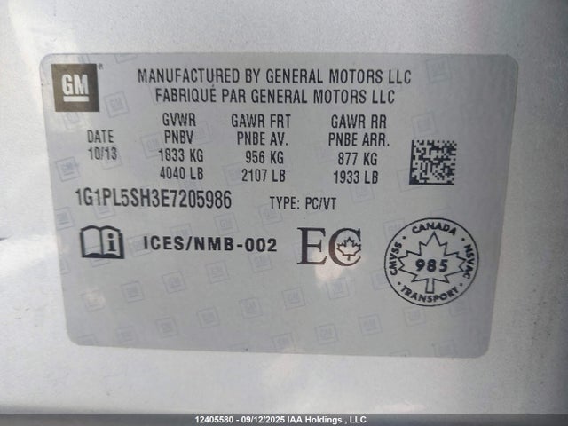Chevrolet luw 2014 1G1PL5SH3E7205986 Image 18