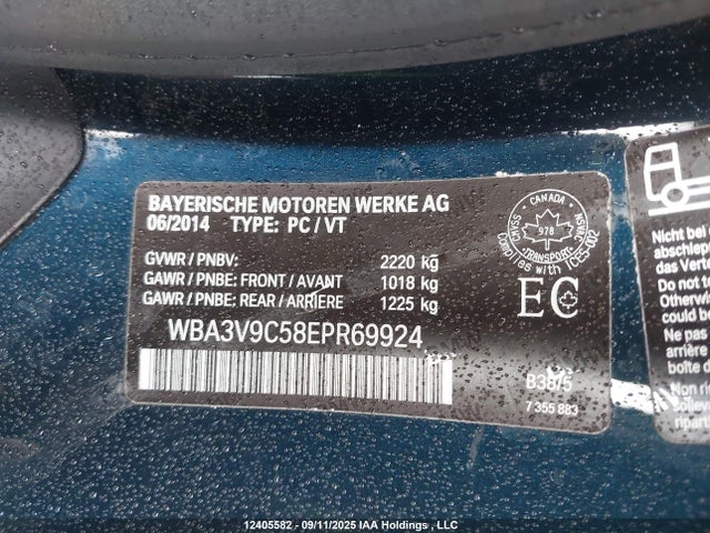 BMW 428i 2014 WBA3V9C58EPR69924 Image 9