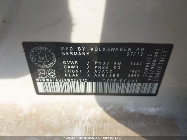 Volkswagen Golf R 2019 WVWWA7AU2KW228972 Image 9