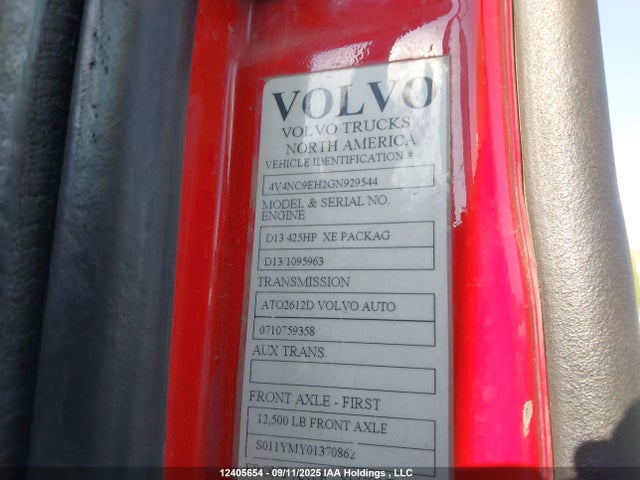 Volvo d13 2016 4V4NC9EH2GN929544 Image 9