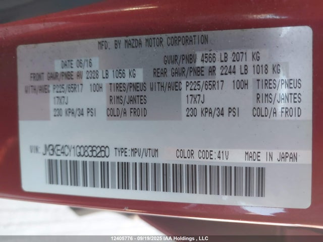 JM3KE4CY1G0836260 Mazda py