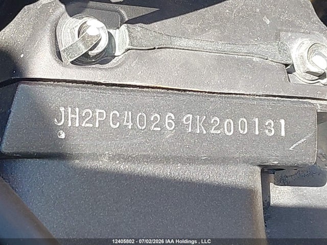 Продаж на аукціоні авто 2009 Honda Cbr600 Rr, vin: JH2PC40269K200131, номер лоту: 12405802