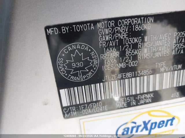 12405865 :رقم المزاد ، JTLZE4FE8B1134856 vin ، 2011 Scion Xb مزاد بيع