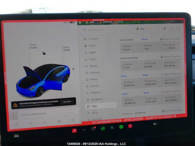 Tesla MODEL 3 2022 5YJ3E1EB9NF113419 Image 7