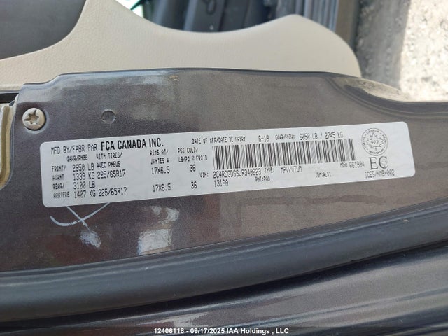2C4RDGDG6JR340823 Dodge Grand Caravan