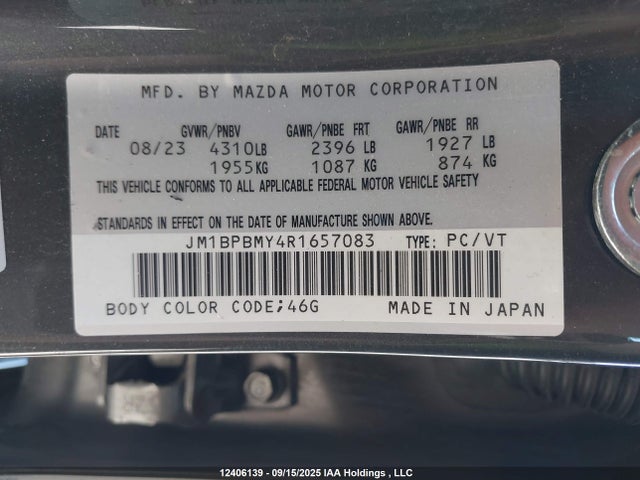 JM1BPBMY4R1657083 Mazda py turbo