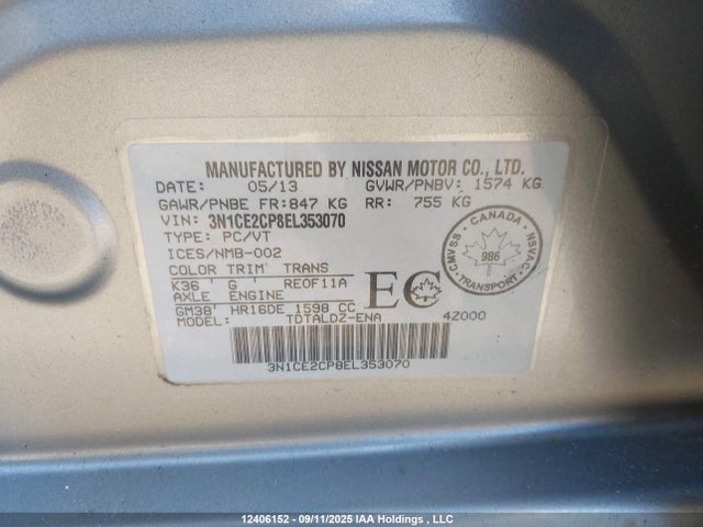 Nissan 2014 2014 3N1CE2CP8EL353070 Image 17