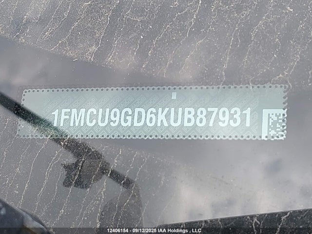 1FMCU9GD6KUB87931 Ford 1.5l gtdi sigma w/premium fuel