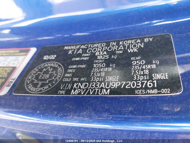 KNDJ33AU9P7203761 KIA mpi nu