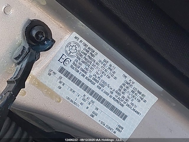 Aukcja sprzedaży 2013 Ford Focus Se, vin: 1FADP3F28DL364961, numer aukcji: 12406222