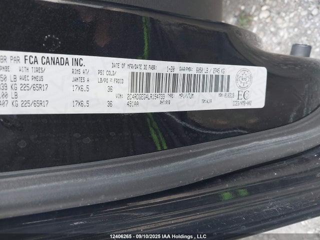 Dodge Grand Caravan 2020 2C4RDGEG4LR154733 Image 9