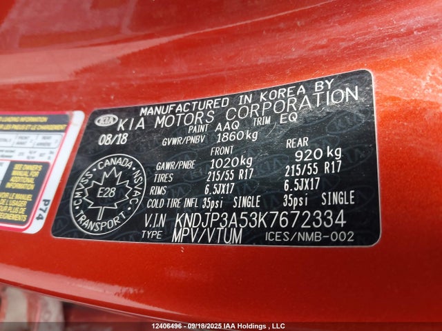 KNDJP3A53K7672334 KIA g gdi