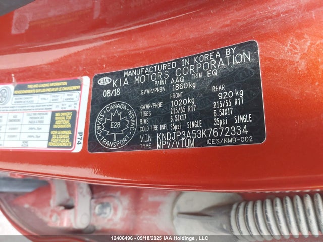 KNDJP3A53K7672334 KIA g gdi