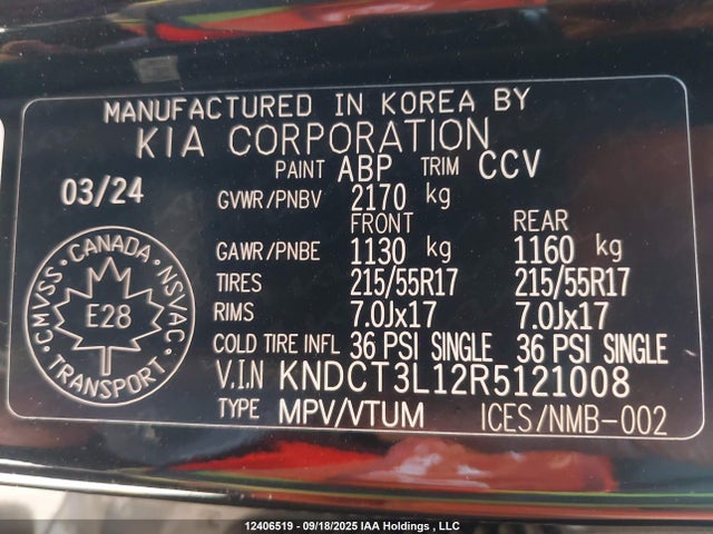 KIA Niro 2024 KNDCT3L12R5121008 Image 9