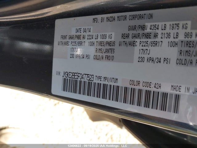 JM3KE2BE5F0477523 Mazda pe