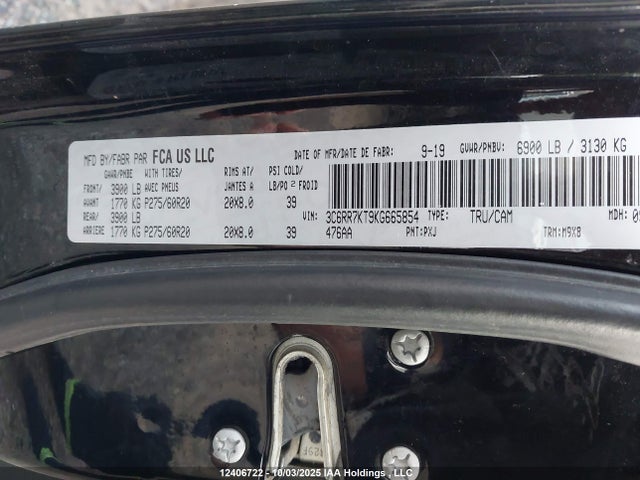 3C6RR7KT9KG665854 RAM 1500