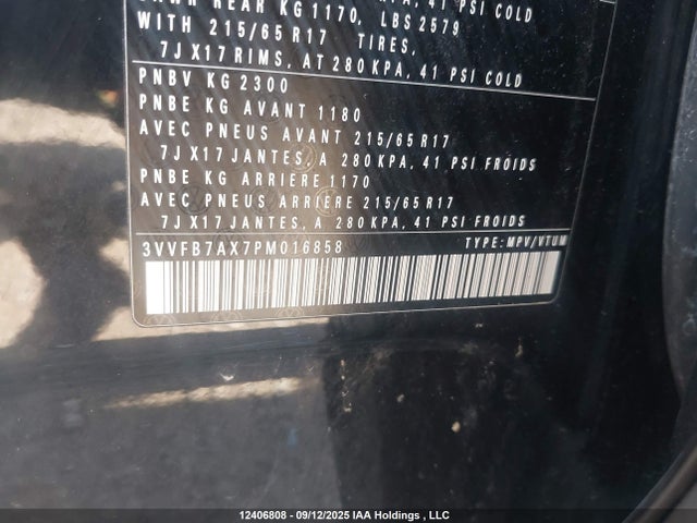 3VVFB7AX7PM016858 Volkswagen tsi