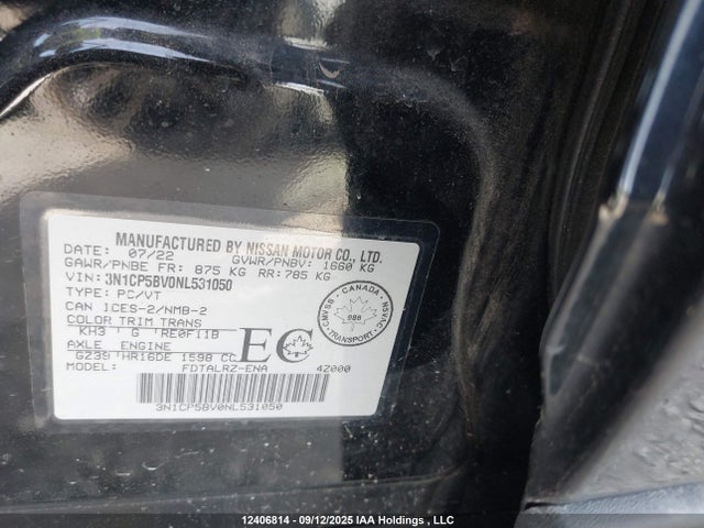 3N1CP5BV0NL531050 Nissan Kicks