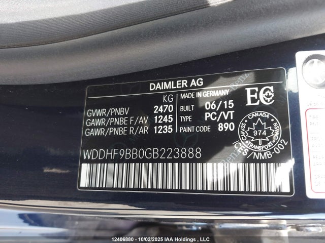 Mercedes-Benz E-Class 2016 WDDHF9BB0GB223888 Image 9