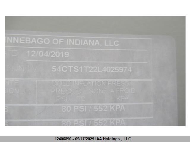 54CTS1T22L4025974 Winnebago Spyder
