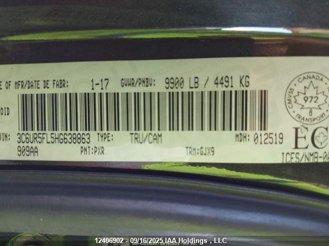 3C6UR5FL5HG638863 RAM 2500 Laramie