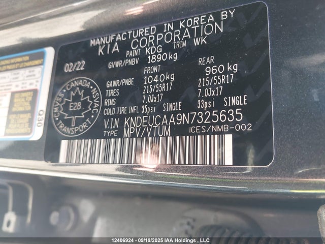KIA nu 2022 KNDEUCAA9N7325635 Image 9