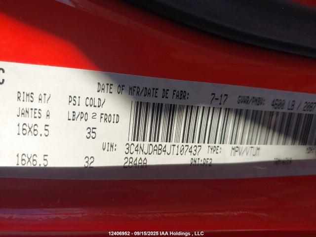 Jeep Compass 2018 3C4NJDAB4JT107437 Image 9
