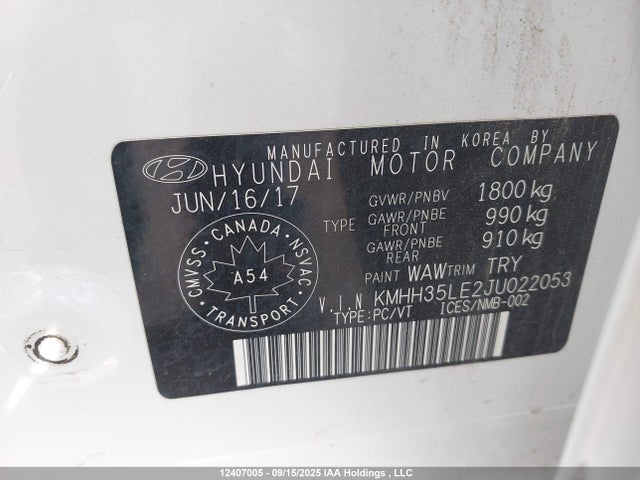 KMHH35LE2JU022053 Hyundai gdi nu