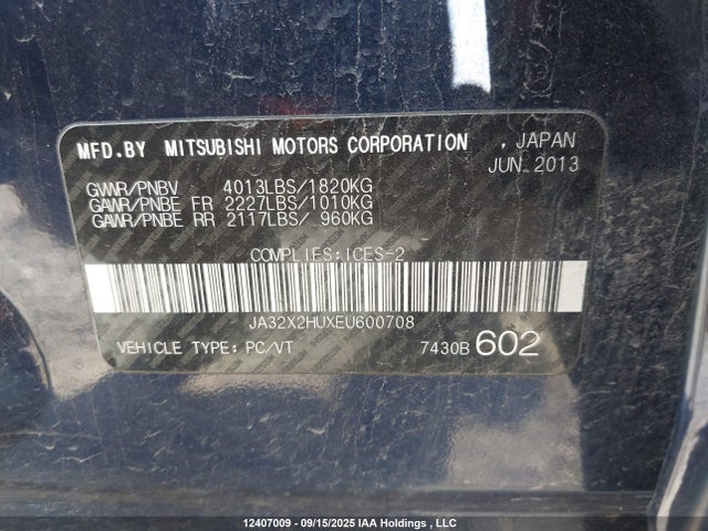 Mitsubishi dohc mivec 2014 JA32X2HUXEU600708 Image 19