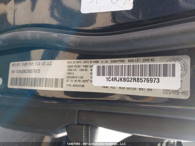 1C4RJKBG2R8576973 Jeep 2024