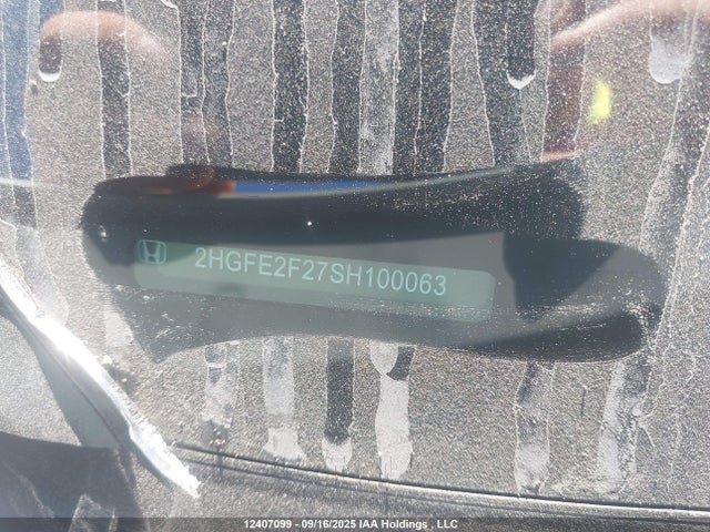 2HGFE2F27SH100063 Honda k20c9