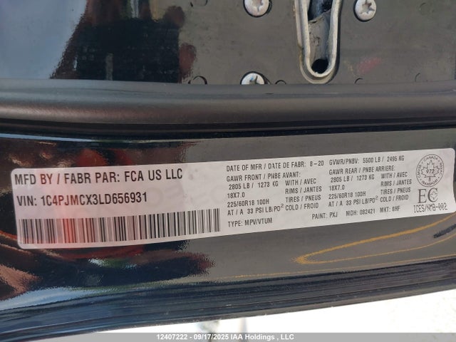 1C4PJMCX3LD656931 Jeep 2020