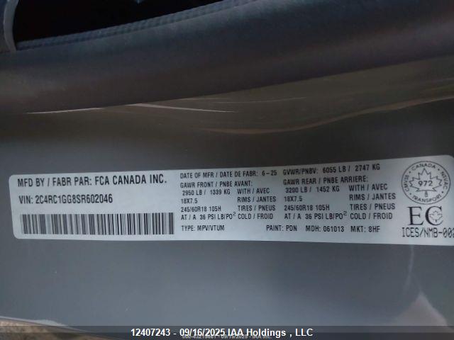 Chrysler 2025 2025 2C4RC1GG8SR602046 Image 10