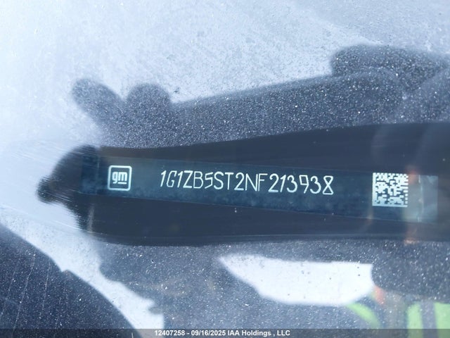 Chevrolet lfv - direct injection, variable valve timing, gen 1 gmna 2022 1G1ZB5ST2NF213938 Image 19