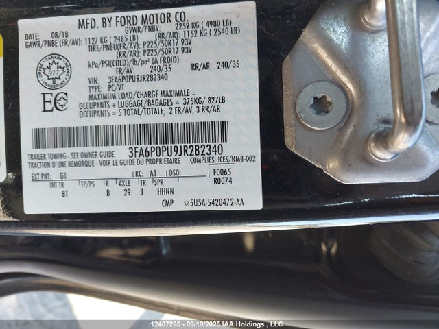 Ford 2.0l 4v atk hev 2018 3FA6P0PU9JR282340 Image 18
