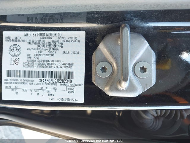 Ford 2.0l 4v atk hev 2018 3FA6P0PU9JR282340 Image 9