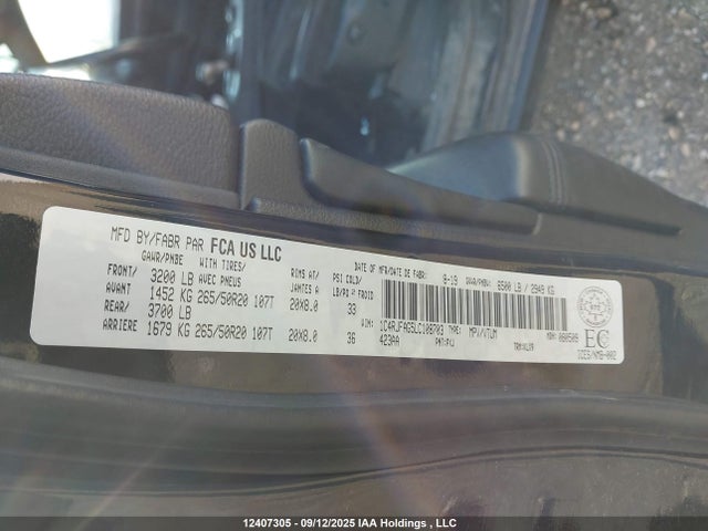 1C4RJFAG5LC108703 Jeep 2020