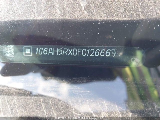 Cadillac ltg 2015 1G6AH5RX0F0126669 Image 9